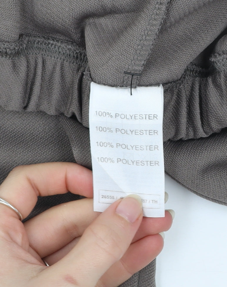 Damart Women's Brown Elastic Waist Straight Leg Trousers Size 12