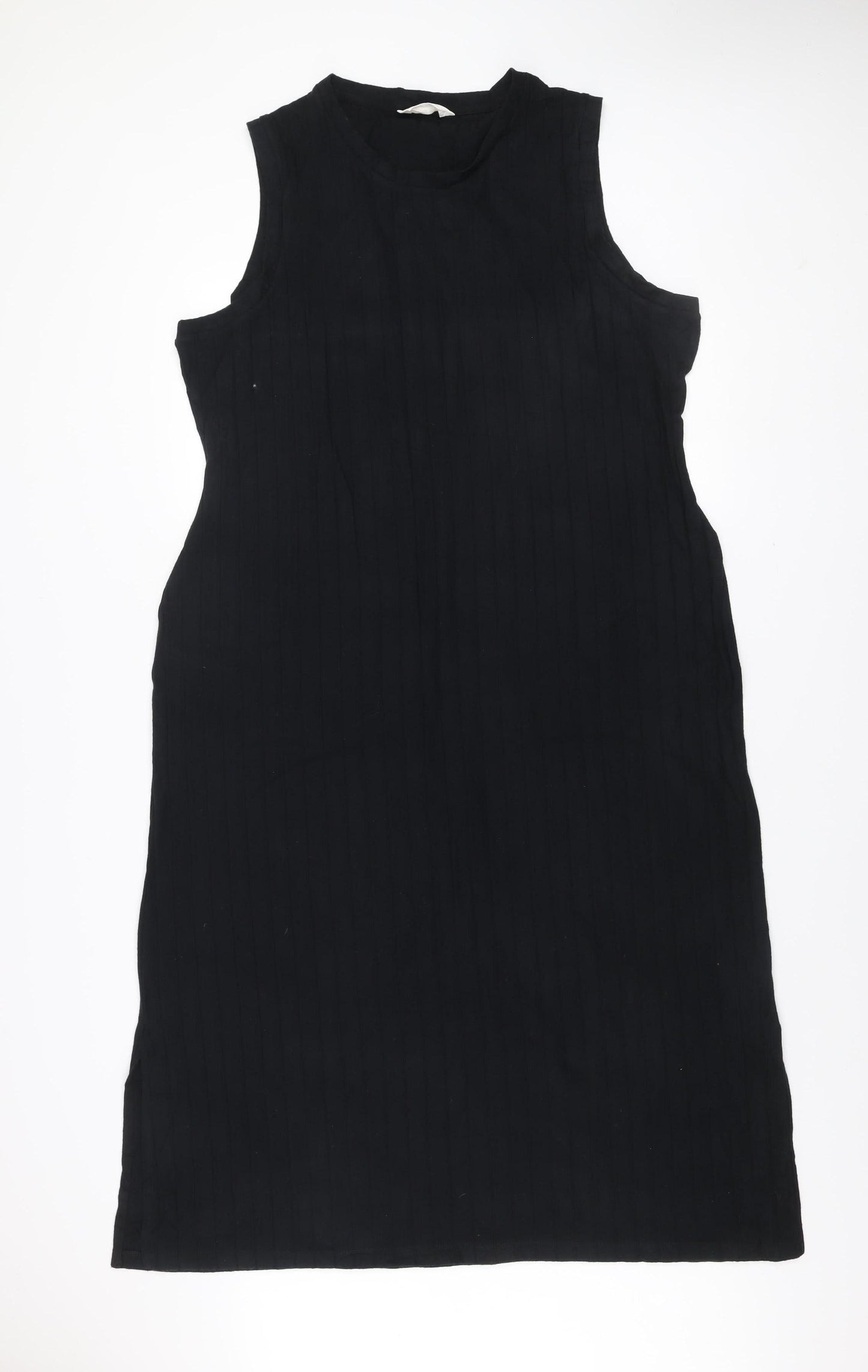 Marks and Spencer Women Black 2XL Shift Dress Sleeveless Crew Neck