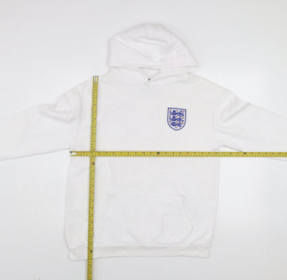 Boys UK Size 12-13 Years England White Pullover Hoodie