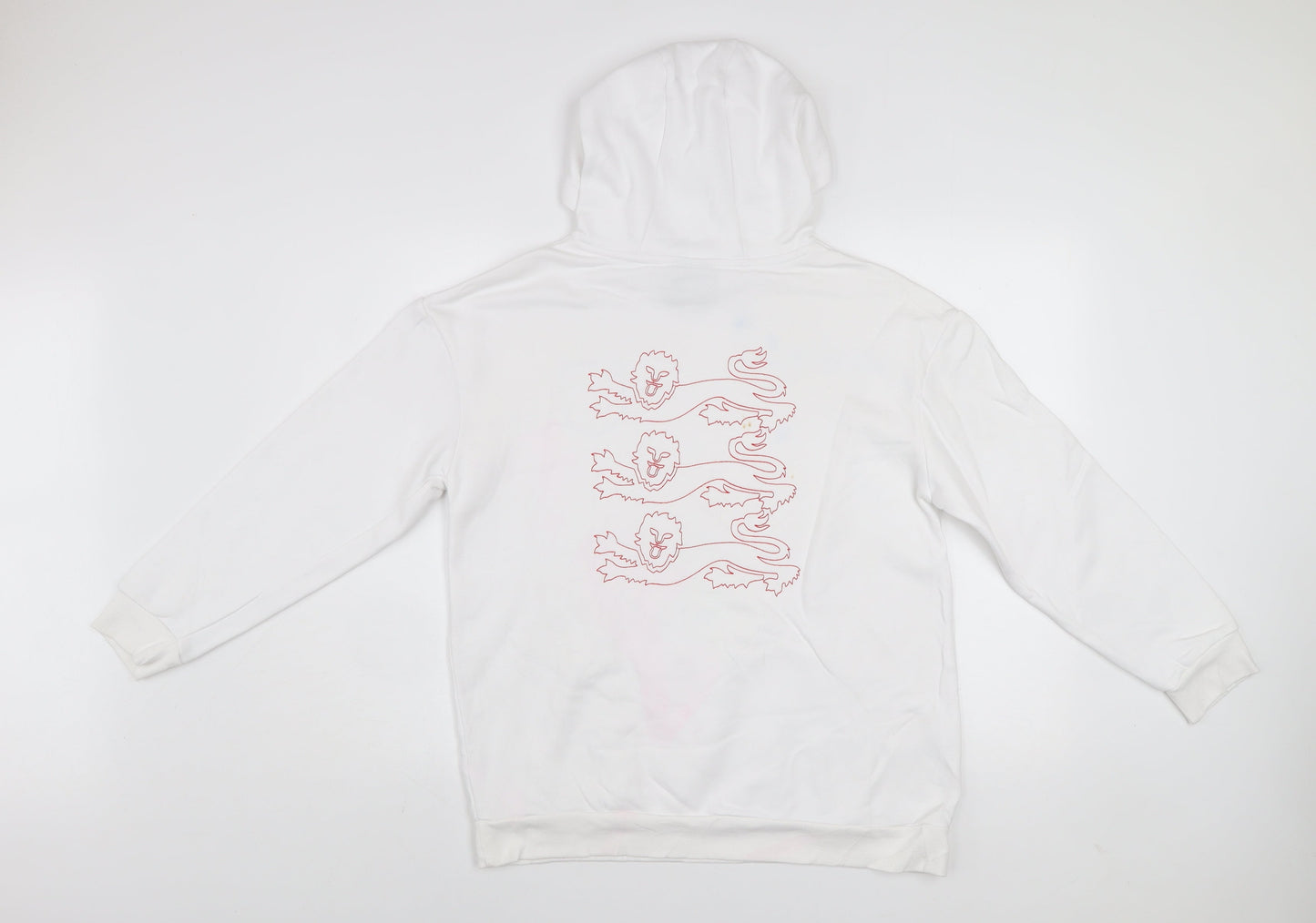 Boys UK Size 12-13 Years England White Pullover Hoodie