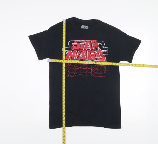 Star Wars Mens Black S Graphic Print Cotton T-Shirt