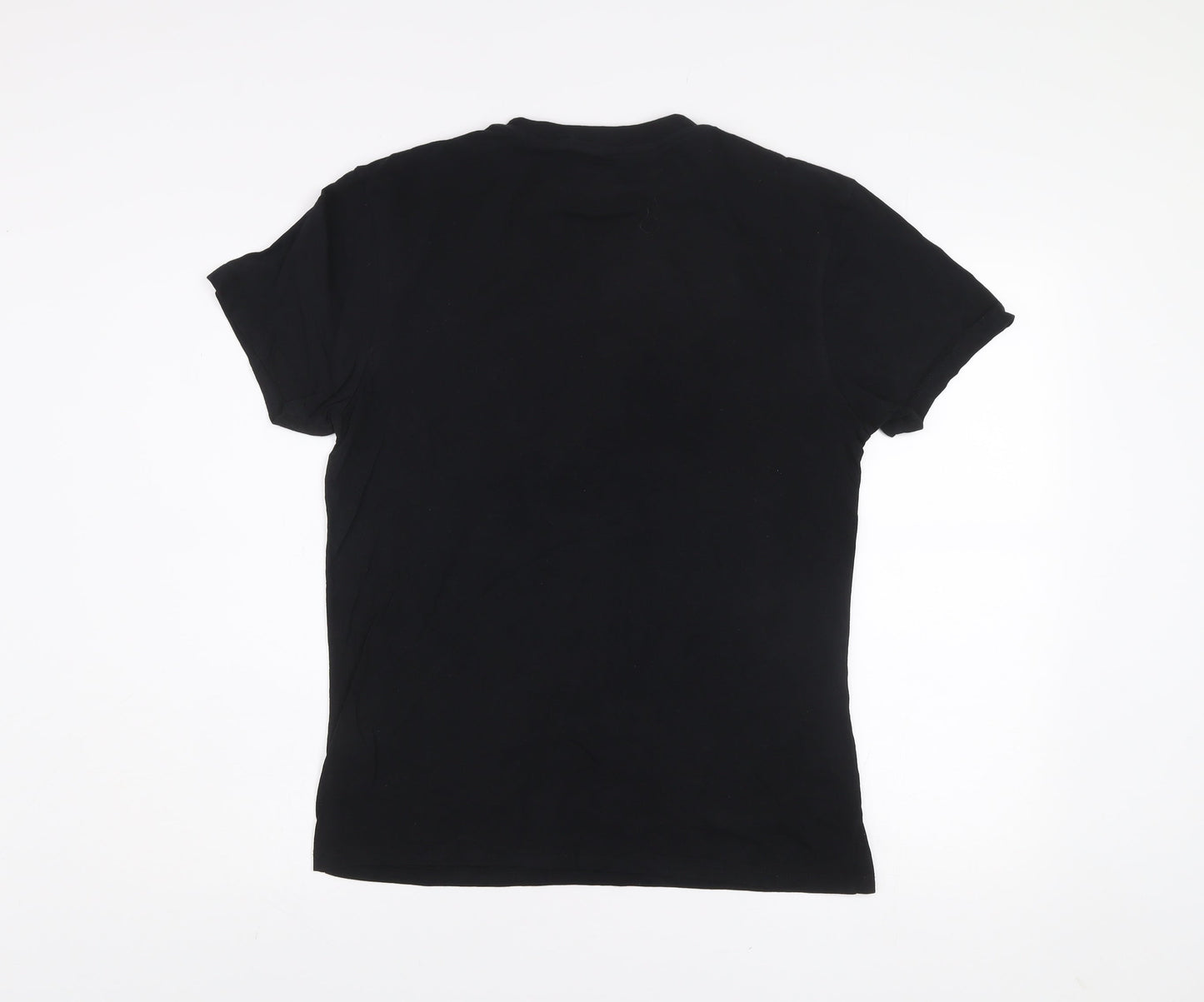 Primark Rick and Morty Black Crew Neck Short Sleeve Men's T-Shirt M