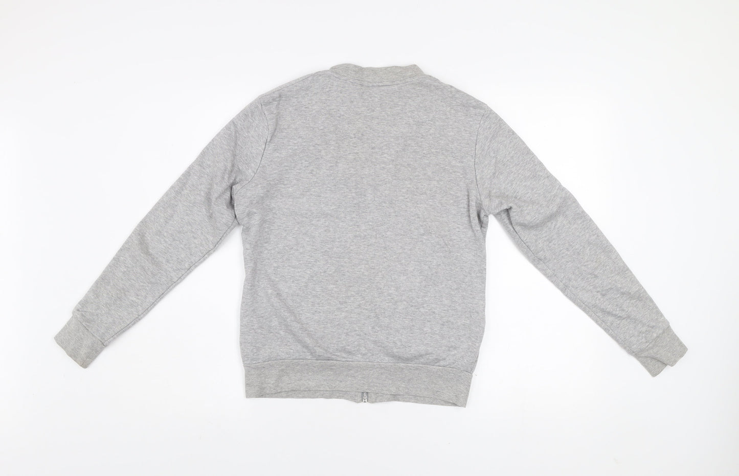 Adidas Womens Grey Track Jacket Size 10 Lightweight Full Zip