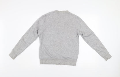 Adidas Womens Grey Track Jacket Size 10 Lightweight Full Zip