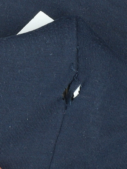 Lonsdale Men’s Navy Blue Crew Neck Cotton Graphic T-Shirt Size S