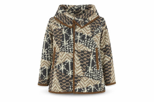 Womens UK Size 10 River Island Brown Overcoat