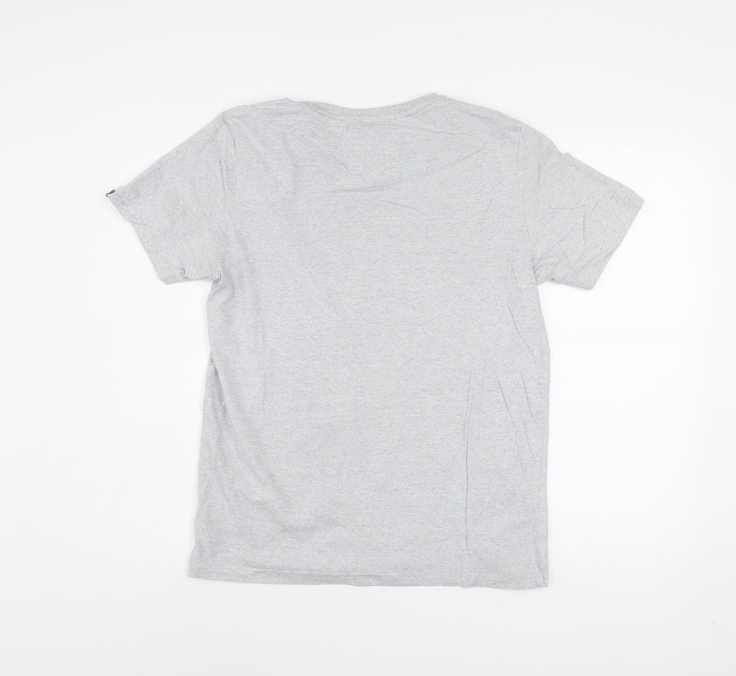 Tokyo Laundry Men's Grey Graphic Print Crew Neck T-Shirt Size M