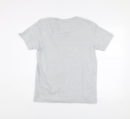 Tokyo Laundry Men's Grey Graphic Print Crew Neck T-Shirt Size M