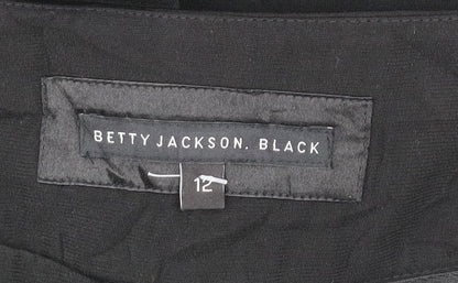 Womens UK Size 12 Betty Jackson Black Regular Fit BusinessFormalWorkwear Black T