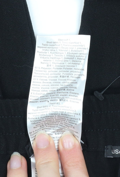 Olsen Women's Black Straight Leg Stretch Trousers Size 12