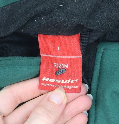 Mens UK Size L Result Green Soft Shell