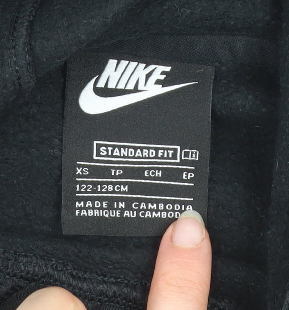 Boys UK Size XS Nike Black Pullover Hoodie