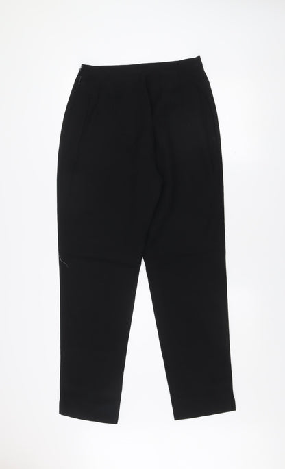 Austin Reed Womens Black Wool Pleated Trousers Size 12