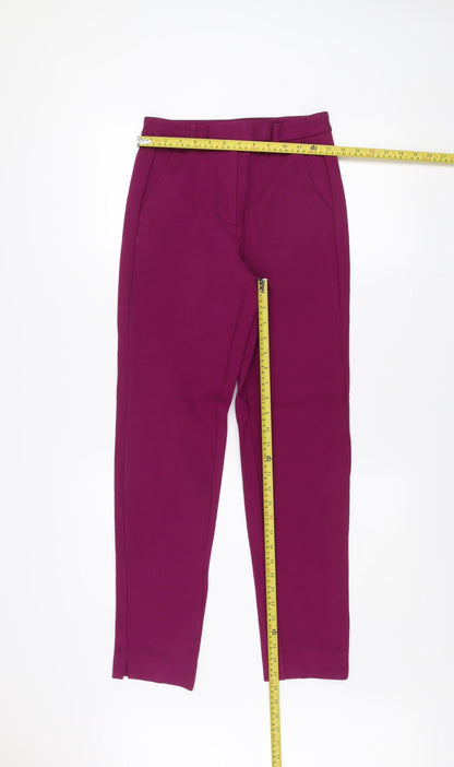Womens UK Size 6 Marks and Spencer Slim Fit Business Formal Workwear Purple Trou