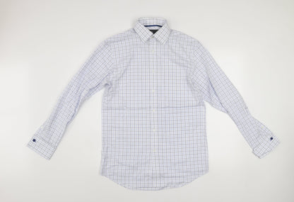 Mens UK Collar Size 14.5 NEXT Smart Blue  Dress Shirt