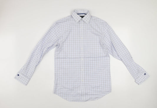 Mens UK Collar Size 14.5 NEXT Smart Blue  Dress Shirt