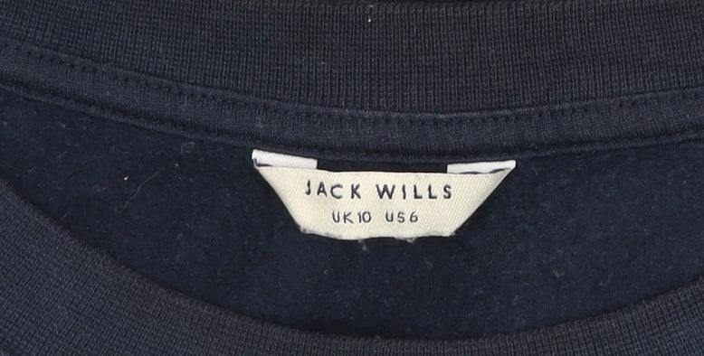 Womens UK Size 10 Jack Wills Blue Pullover Sweatshirt