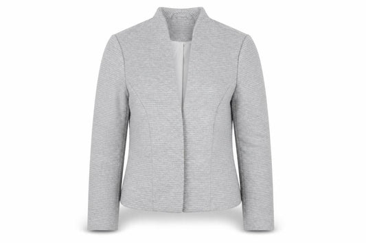 ONLY Womens Grey Slim Fit Lined Blazer Jacket Size 12