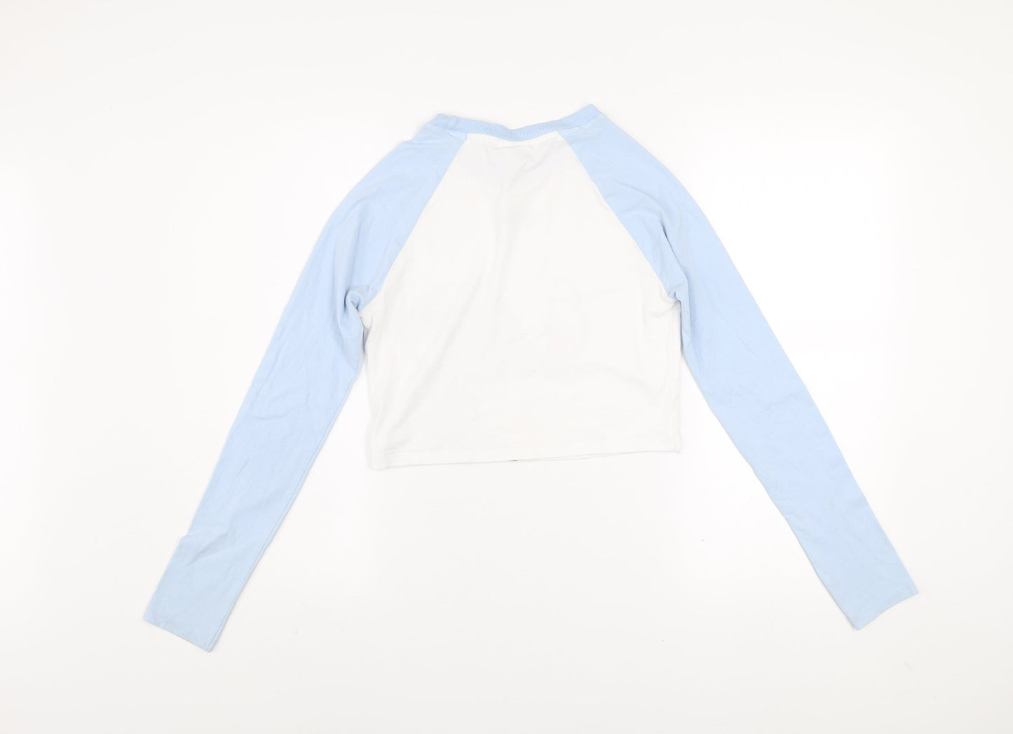 Girls UK Size S Disney Blue Cropped T-Shirt