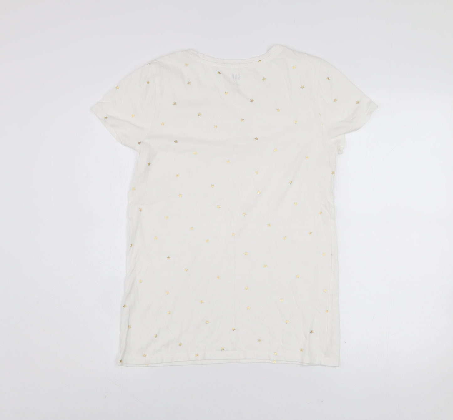 GAP Women’s White Embroidered Star T-Shirt Size S