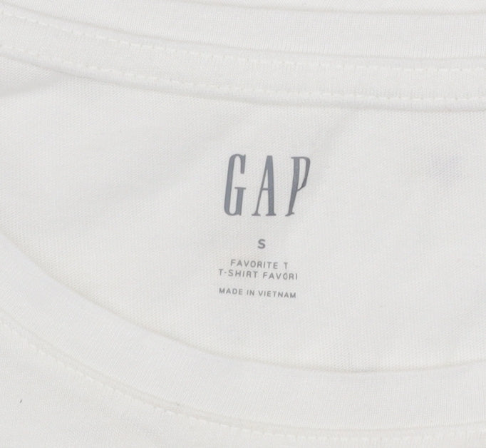 GAP Women’s White Embroidered Star T-Shirt Size S
