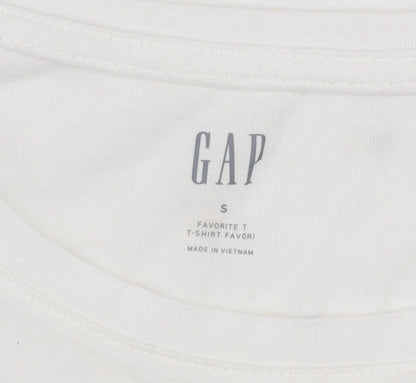 GAP Women’s White Embroidered Star T-Shirt Size S