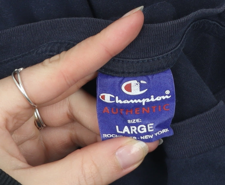 Mens UK Size L Champion Blue  T-Shirt