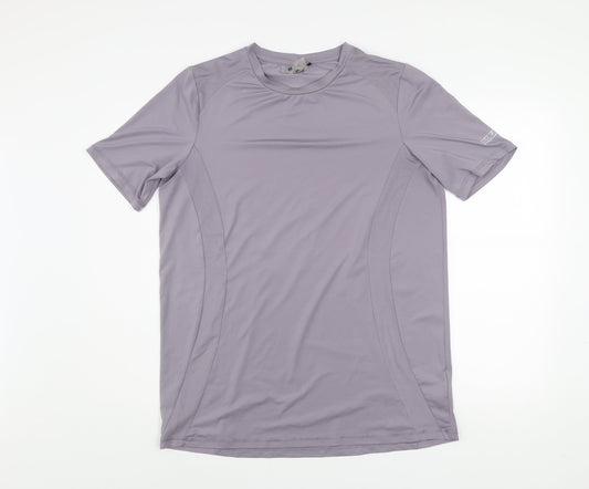 Everlast Womens Purple Short Sleeve Active T-Shirt Size 12