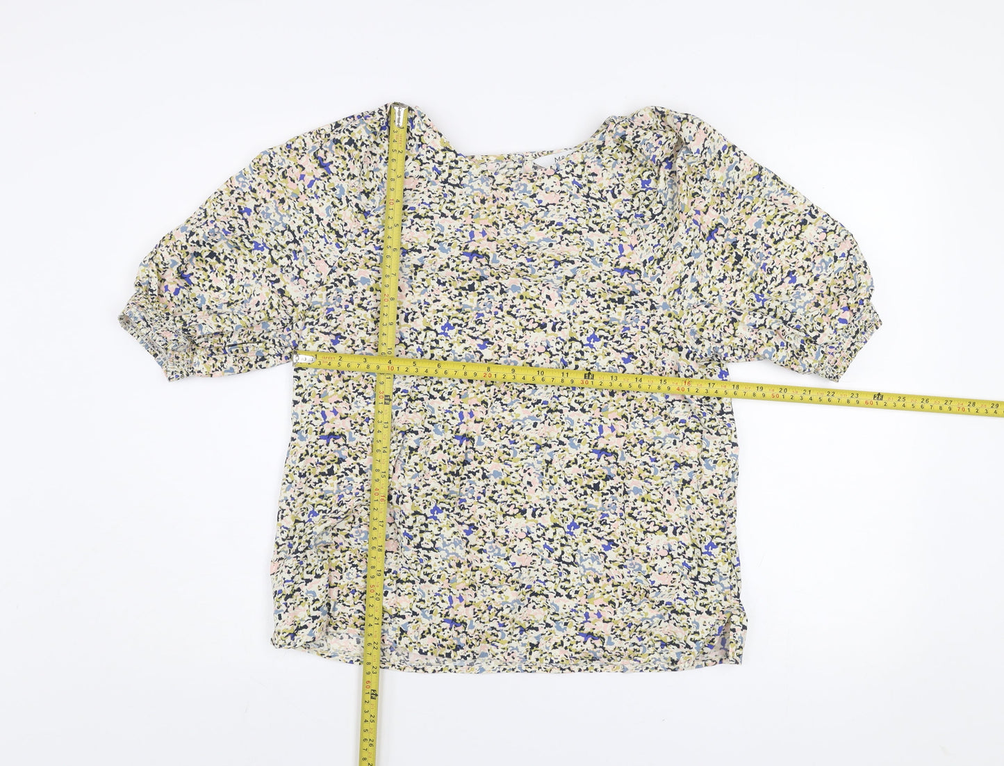 Womens UK Size 12 Marks and Spencer Multicoloured Tunic Blouse