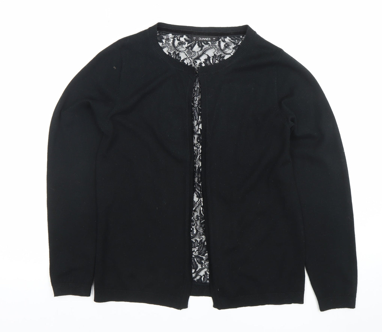 Womens UK Size S Dunnes Black Cardigan Jumper