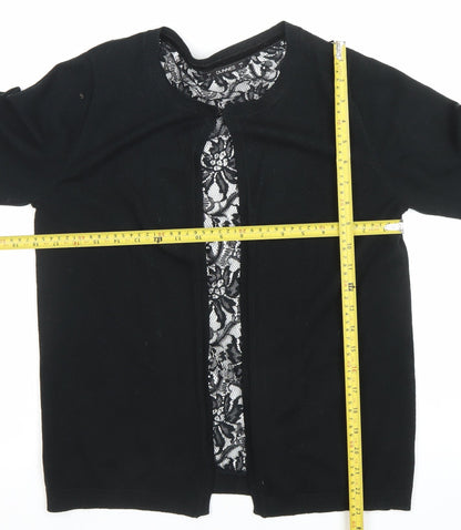 Womens UK Size S Dunnes Black Cardigan Jumper