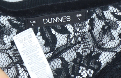Womens UK Size S Dunnes Black Cardigan Jumper