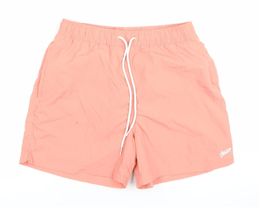 Additional front view of Pull&Bear Men’s Peach Swim Shorts S Nylon Quick Dry