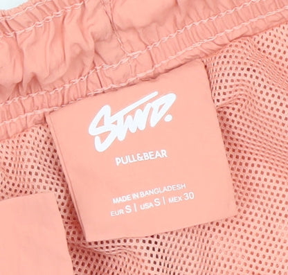 Pull & Bear Men’s Peach Swim Shorts S Nylon Quick Dry