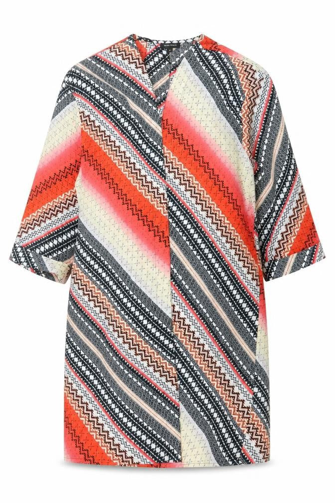 Womens UK Size 8 River Island Multicoloured Tunic Blouse