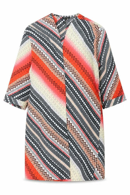 Womens UK Size 8 River Island Multicoloured Tunic Blouse
