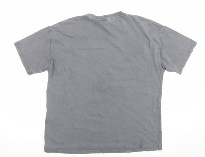 Girls UK Size 10-11 Years Zara Grey Basic T-Shirt
