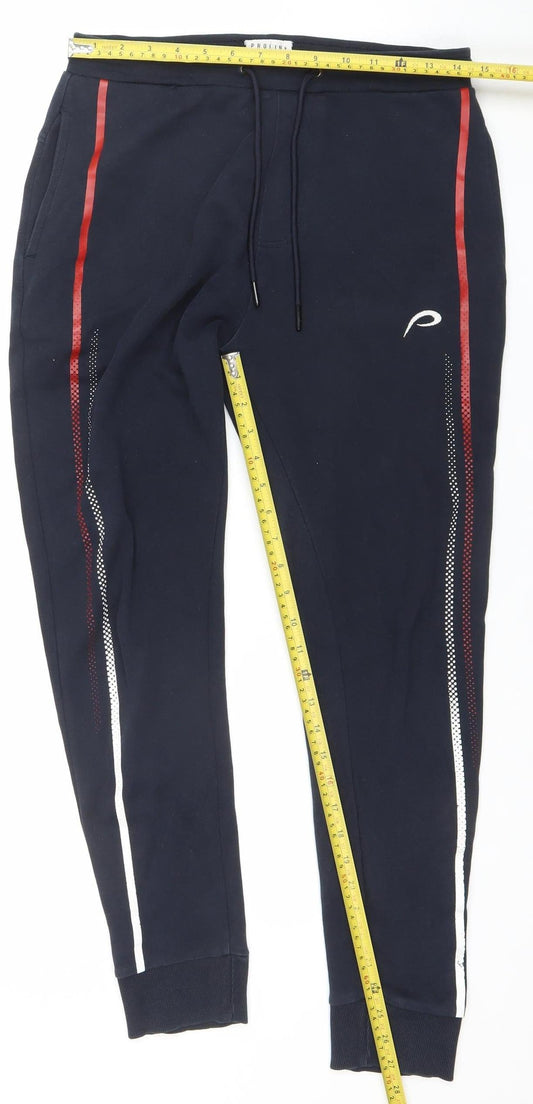 Proline Men's Black Jogger Trousers M 32in Cotton Blend Activewear