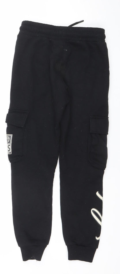 NBA Boys Black Los Angeles Lakers Jogger Sweatpants 9-10 Years Drawstring