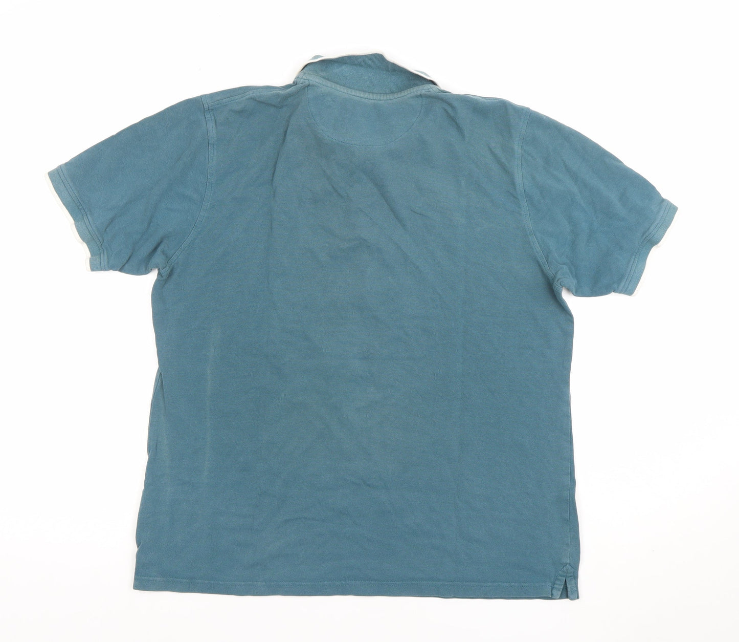 James Pringle Men’s Blue Cotton Short Sleeve Polo Shirt Size M