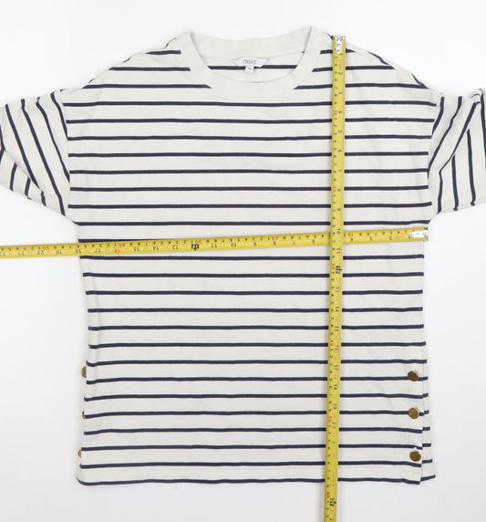 Womens UK Size XS NEXT White Basic T-Shirt