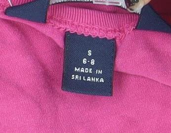 Lands' End Women's Pink Long Sleeve Basic Jersey Cotton Top S