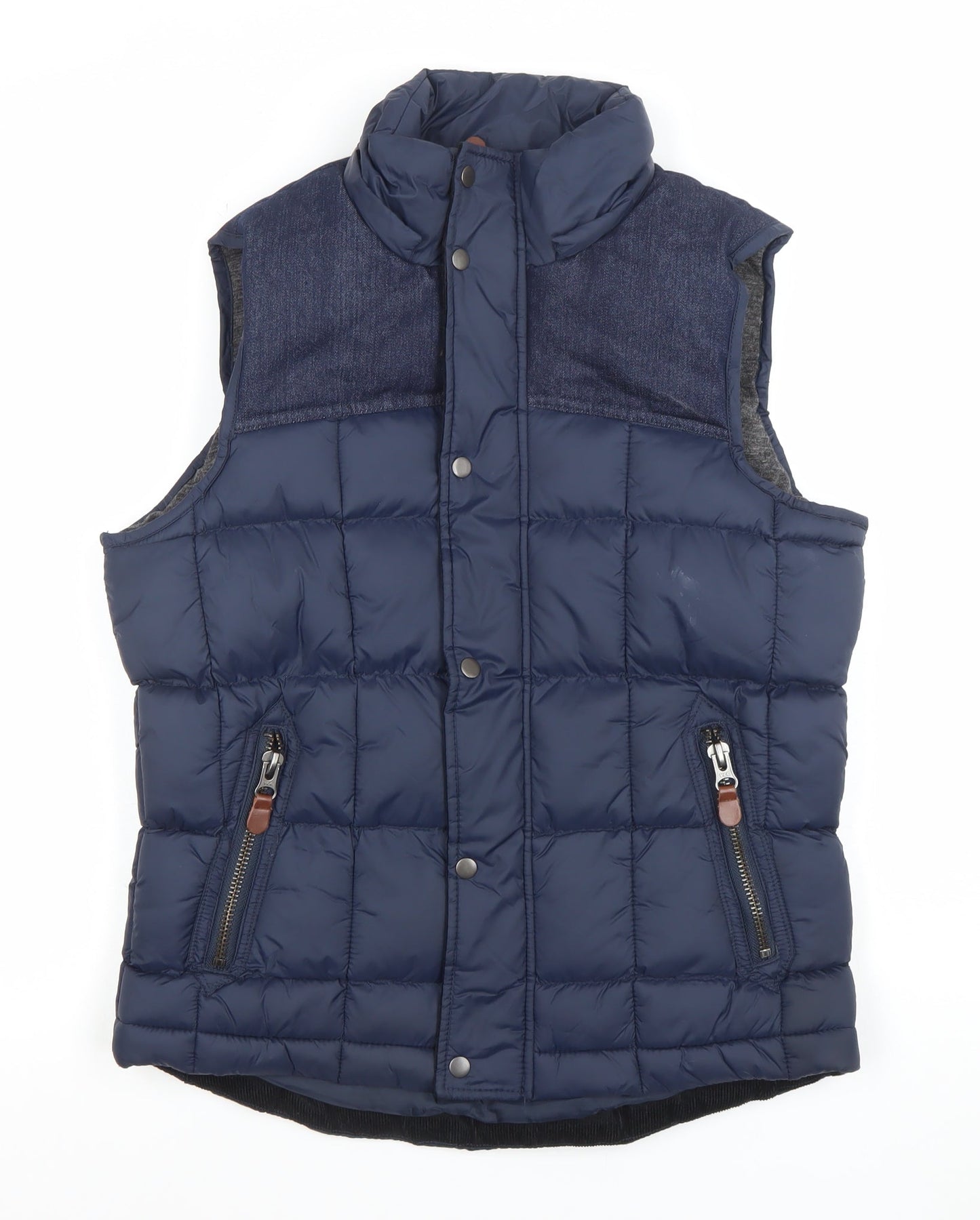 Mens UK Size S River Island Blue Puffer Jacket