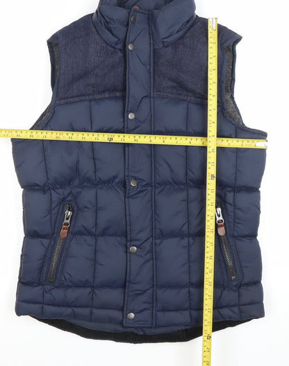 Mens UK Size S River Island Blue Puffer Jacket