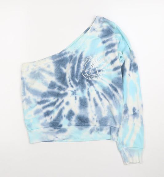 Womens UK Size S Ocean Drive Blue Pullover Sweatshirt