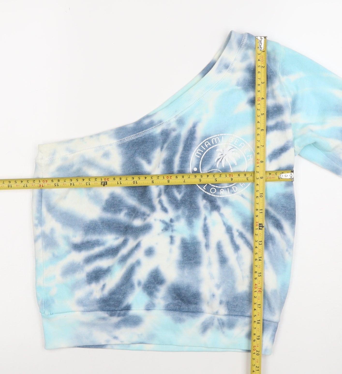 Womens UK Size S Ocean Drive Blue Pullover Sweatshirt