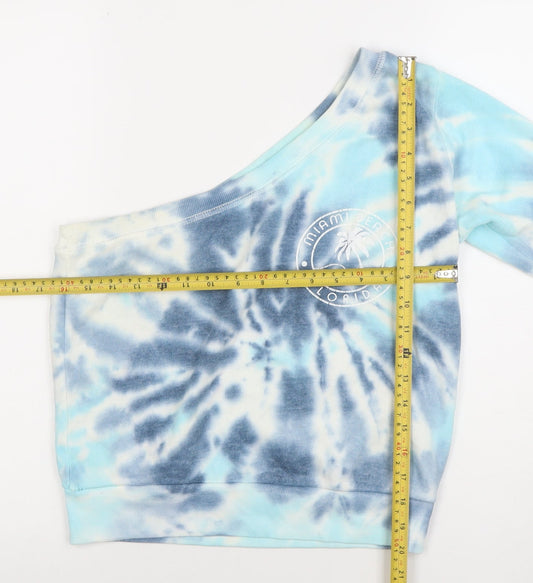 Womens UK Size S Ocean Drive Blue Pullover Sweatshirt