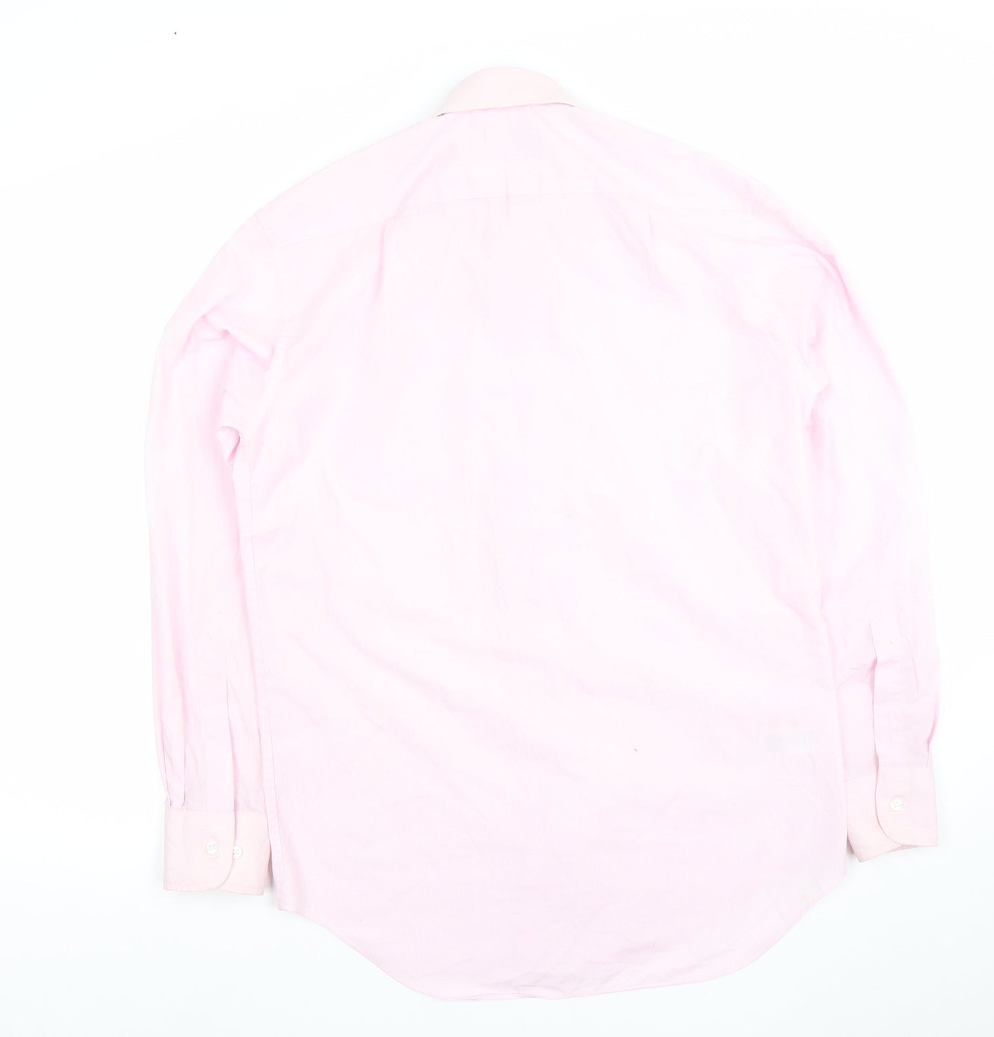 Mens UK Collar Size M Marks and Spencer Smart Pink  Dress Shirt