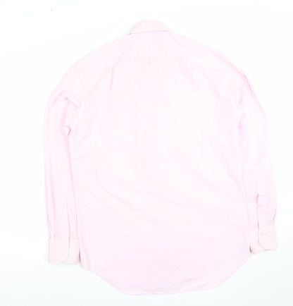 Mens UK Collar Size M Marks and Spencer Smart Pink  Dress Shirt