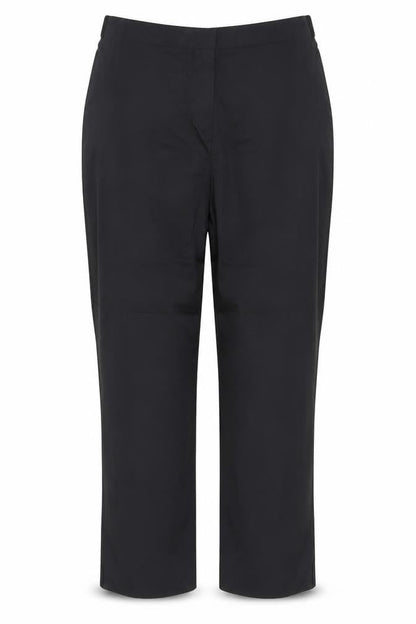 Front view of Dunnes Women’s Black, size UK 14, Straight Leg Trousers